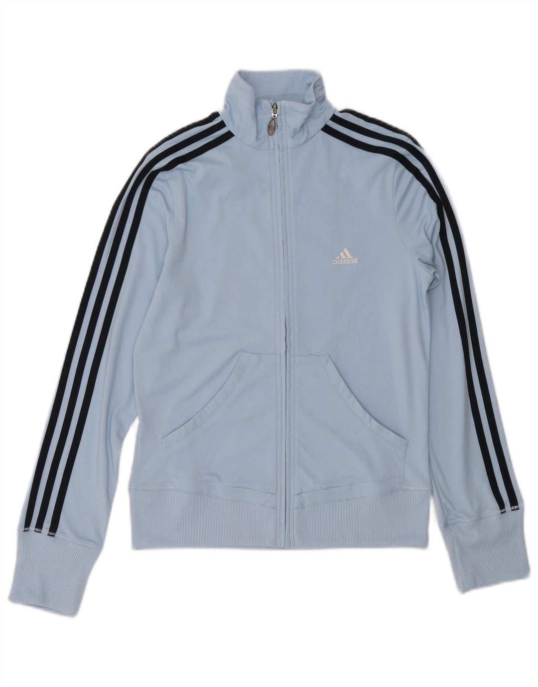 Γυναικεία αθλητική φόρμα Adidas Top Jacket UK 12 Medium Blue Polyester