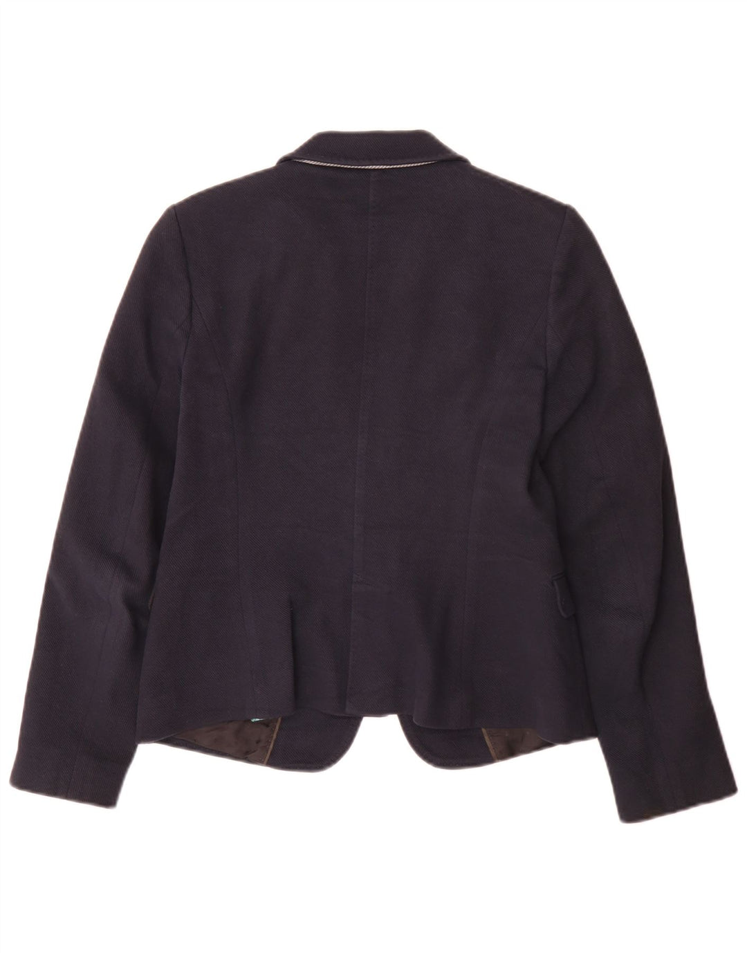 Massimo Dutti Γυναικείο σακάκι μπλέιζερ με 1 κουμπιά EU 40 μεσαίο μπλε βαμβακερό