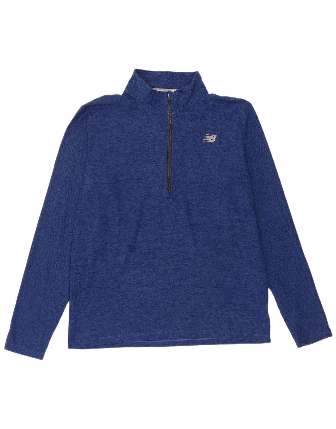 Ανδρική φόρμα πουλόβερ με φερμουάρ New Balance Top Large Blue Flecked