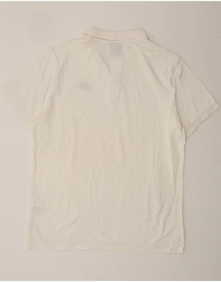 NIKE Mens Polo Shirt Large White Cotton Vintage Nike and Second-Hand Nike from Messina Hembry 