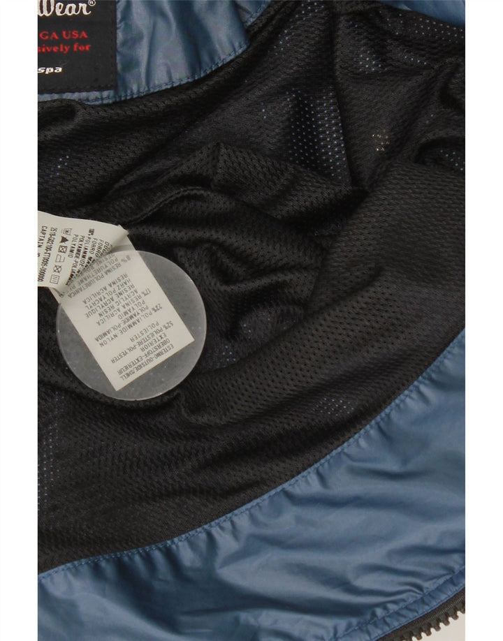 Refrigiwear Boys Bomber Jacket 13-14 Years Navy Blue Colorblock Polyester