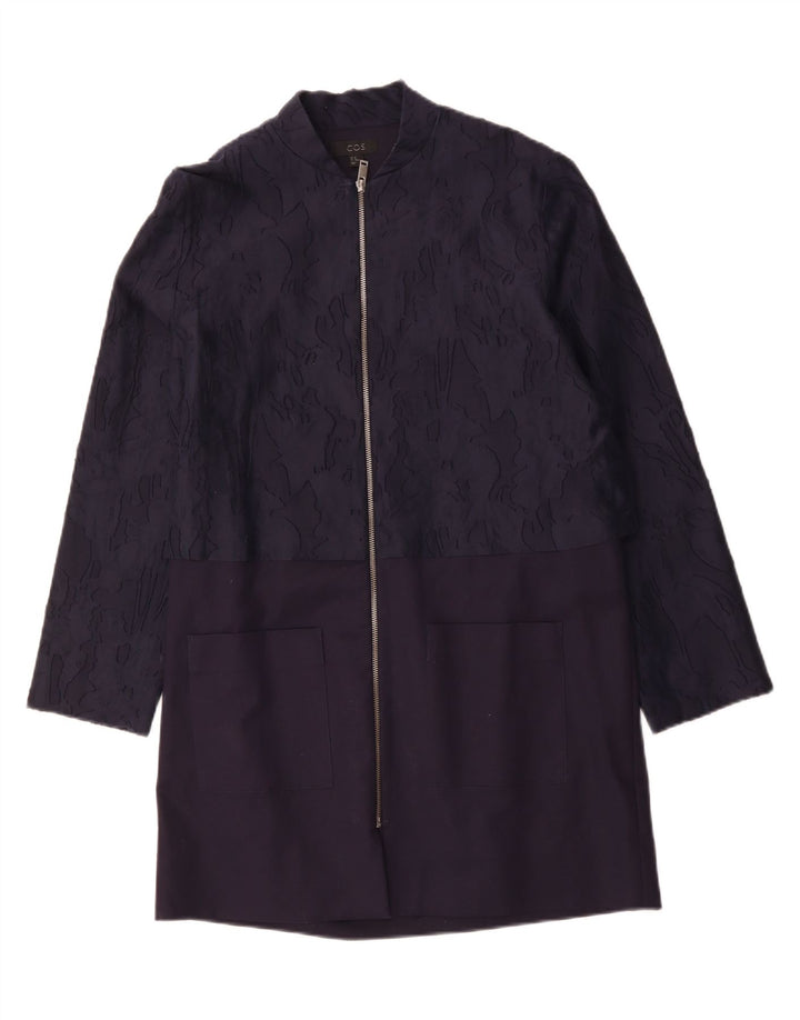 Γυναικείο πανωφόρι COS EU 40 Βαμβακερό μεσαίο Navy Blue Camouflage