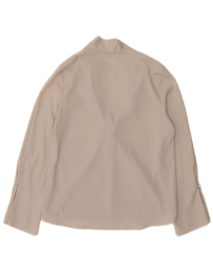 Zara Γυναικεία Μακρυμάνικη Μπλούζα Oversized Μπλούζα UK 6 XS Λευκή
