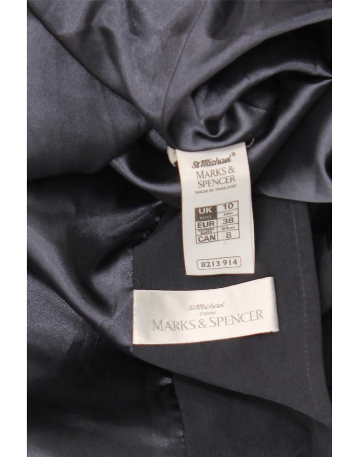 Marks & Spencer Γυναικεία καμπαρντίνα υπερμεγέθη UK 10 Small Navy Blue Modal