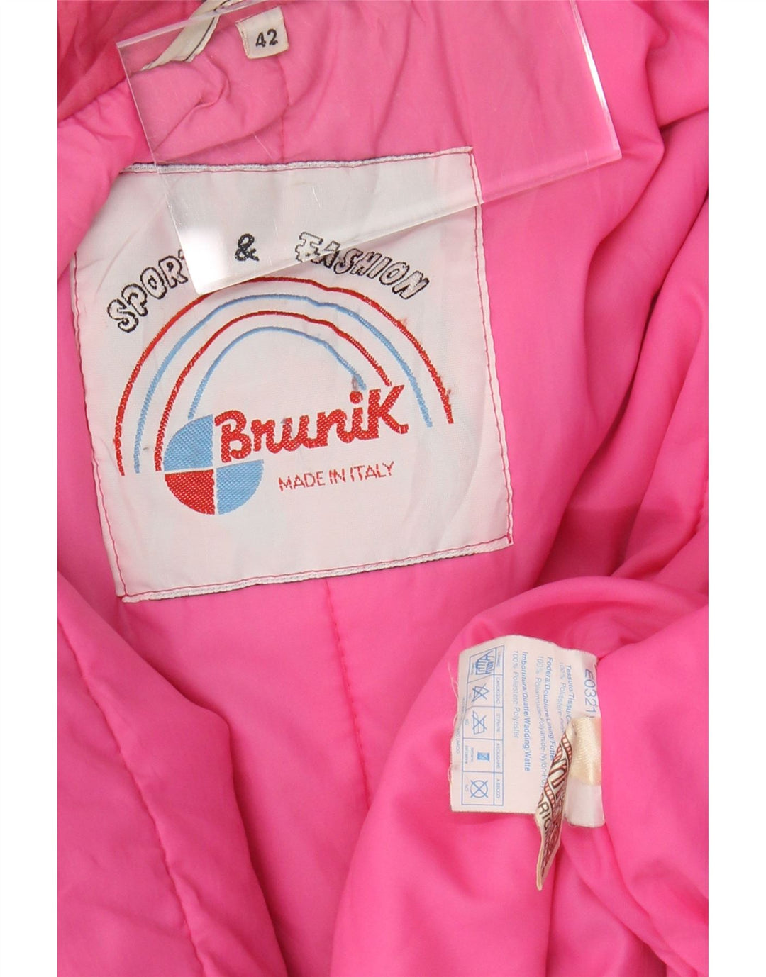 BRUNIK Γυναικείο Μπουφάν με κουκούλα αντιανεμικό IT 42 Μεσαίο Μαύρο