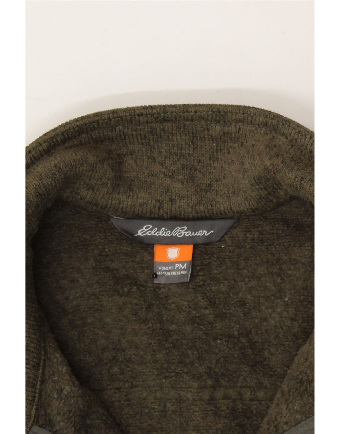 EDDIE BAUER Womens Tracksuit Top Jacket UK 14 Medium Khaki Colourblock Vintage Eddie Bauer and Second-Hand Eddie Bauer from Messina Hembry 