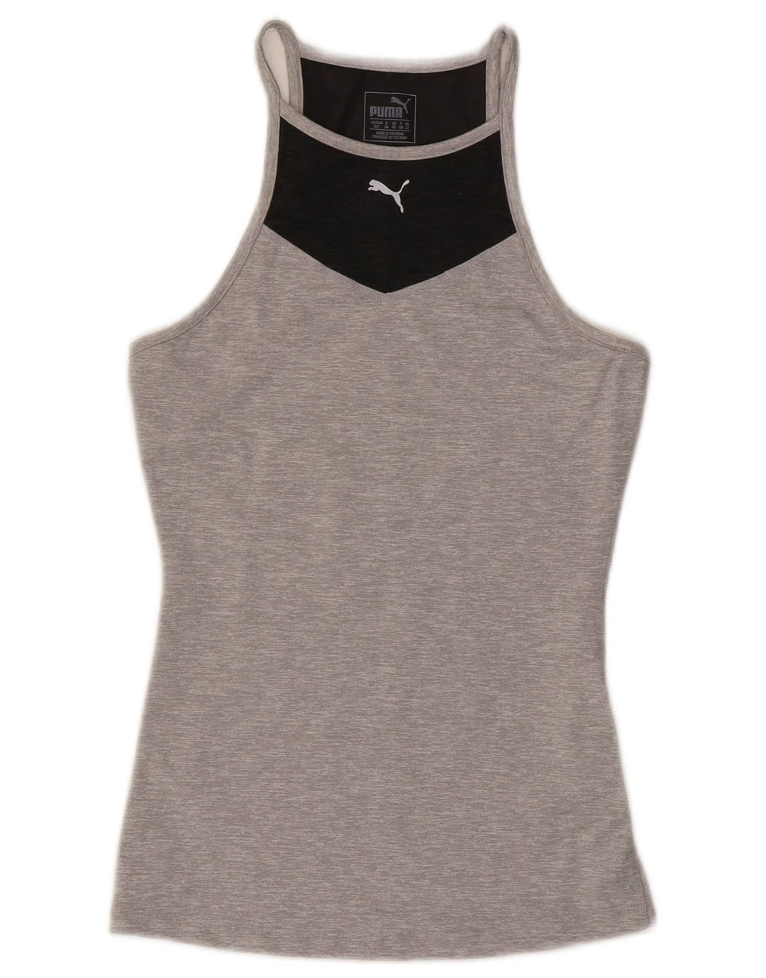 Puma γυναικείο γιλέκο UK 10 Small Grey Colourblock Polyester