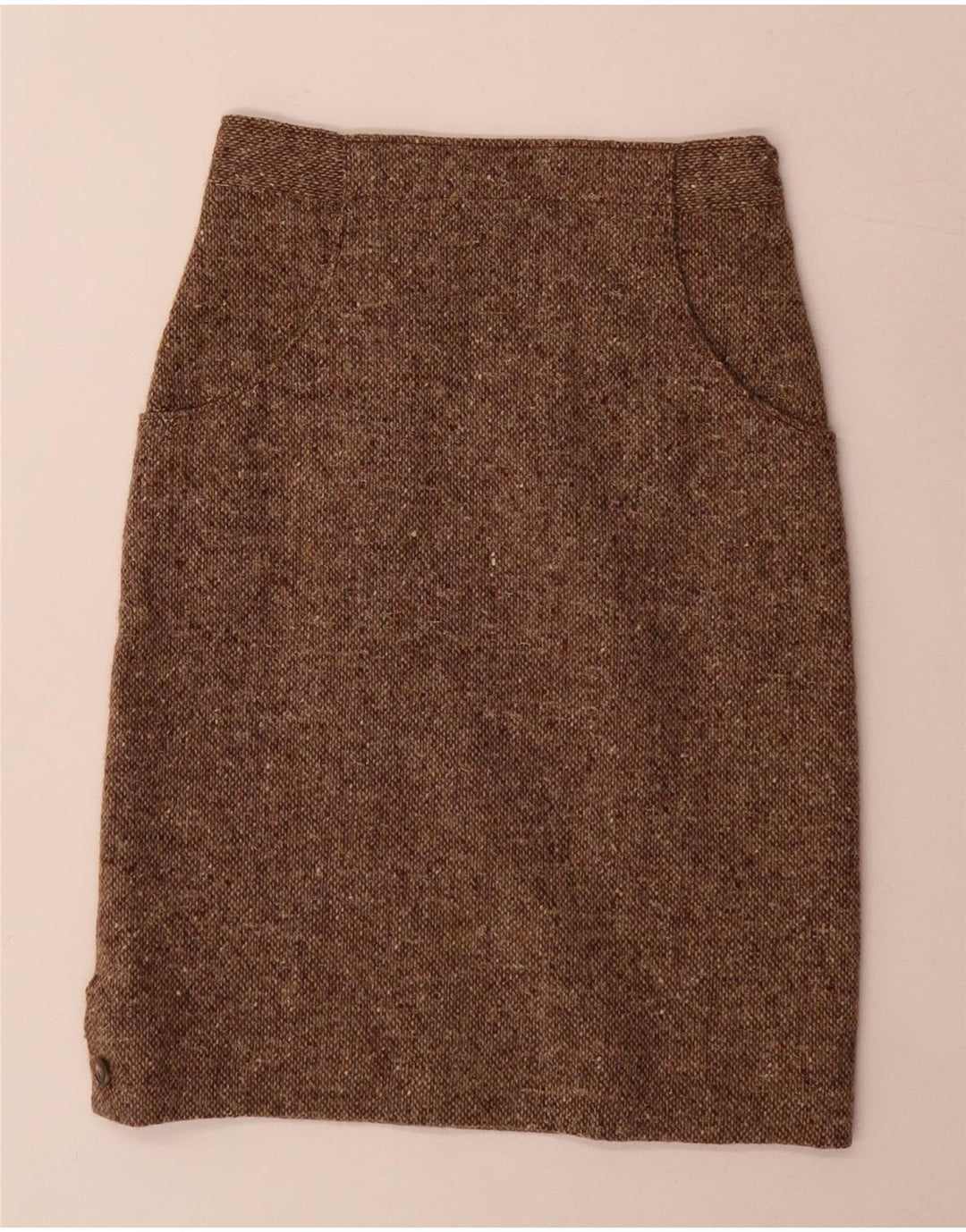 Vintage Γυναικεία Σετ Φούστας 2 τεμαχίων Medium W24 Brown Flecked