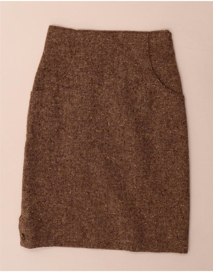 Vintage Γυναικεία Σετ Φούστας 2 τεμαχίων Medium W24 Brown Flecked