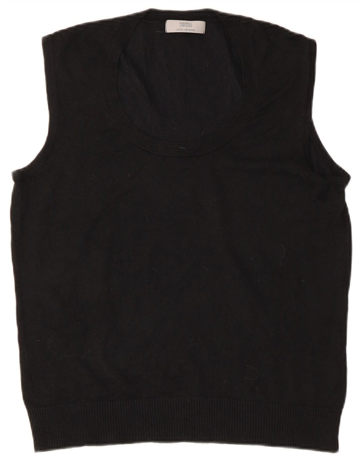 Marks & Spencer Γυναικείο γιλέκο Tank Top UK 16 Large Black Viscose