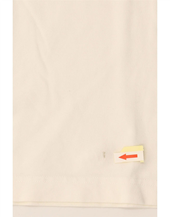 Γυναικείο μπλουζάκι πόλο TOMMY HILFIGER UK 14 Medium White