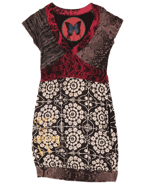 Desigual Γυναικείο Γραφικό Φόρεμα με θήκη UK 12 Medium πολύχρωμο Floral