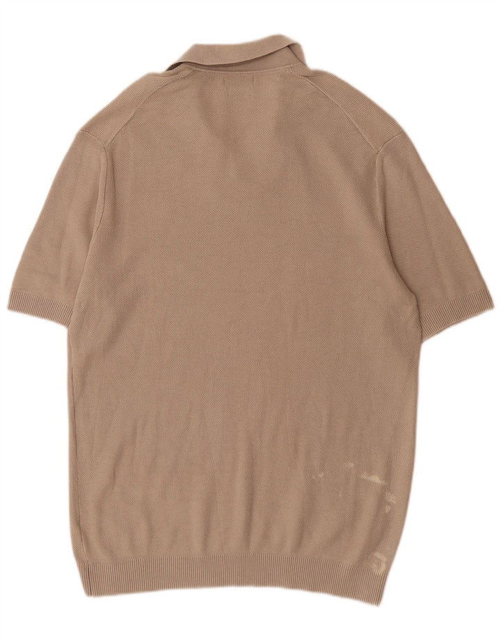 Ανδρικό πουκάμισο πόλο Massimo Dutti, μεγάλο γκρι βαμβακερό
