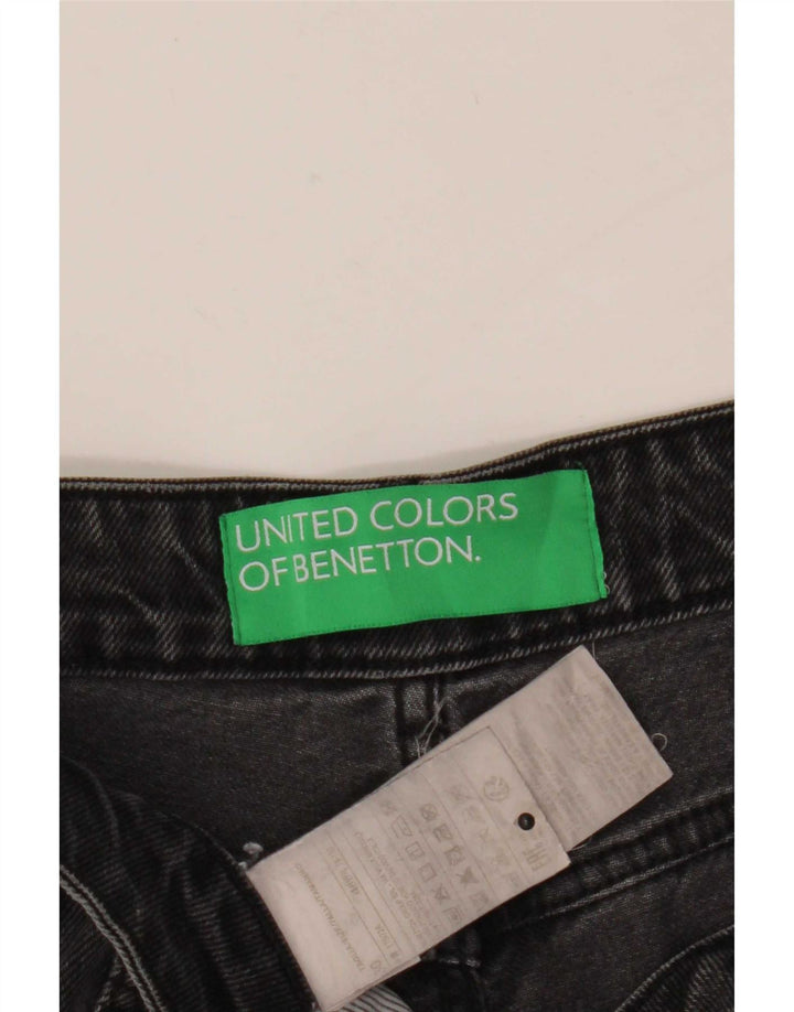 Γυναικείο τζιν κωνικό Benetton W30 L27 Γκρι βαμβακερό