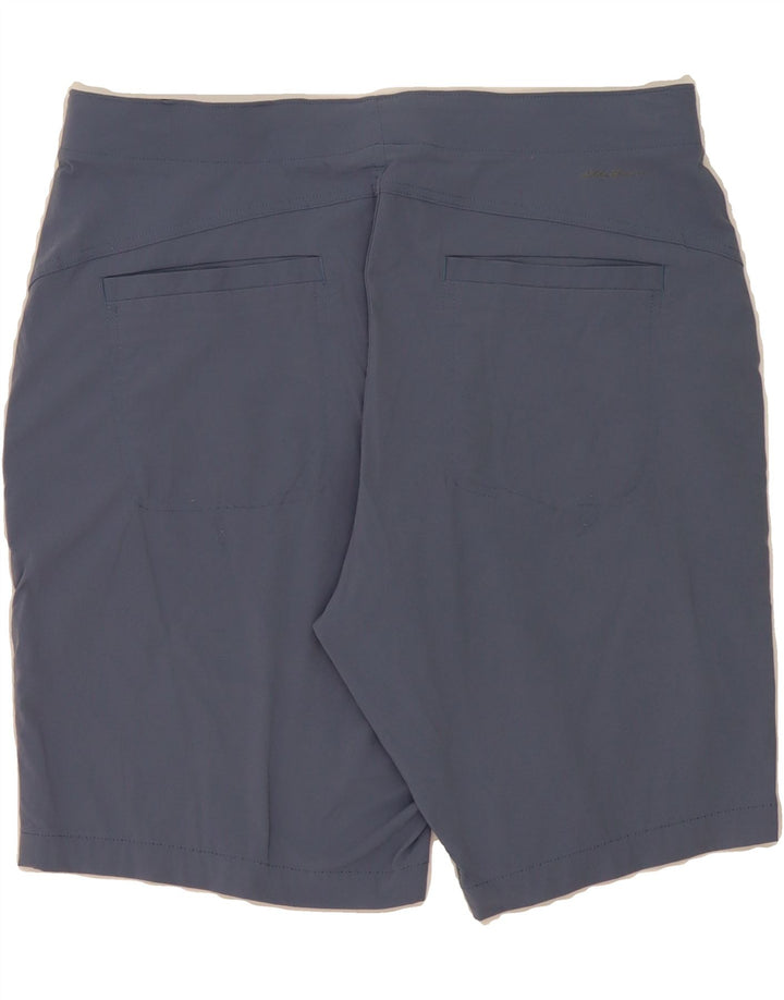EDDIE BAUER Womens Chino Shorts US 12 Large W34  Blue Nylon Vintage Eddie Bauer and Second-Hand Eddie Bauer from Messina Hembry 