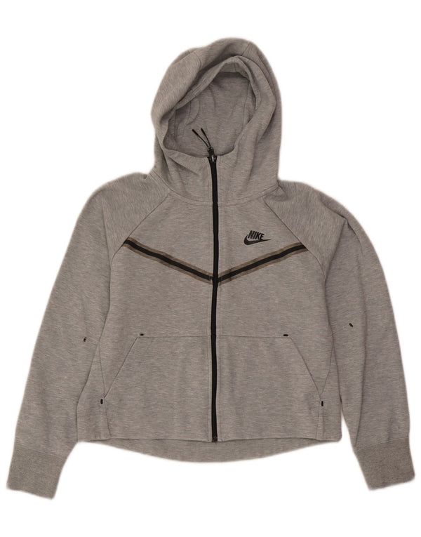 Γυναικείο πουλόβερ Nike Crop με φερμουάρ UK 6 XS Γκρι