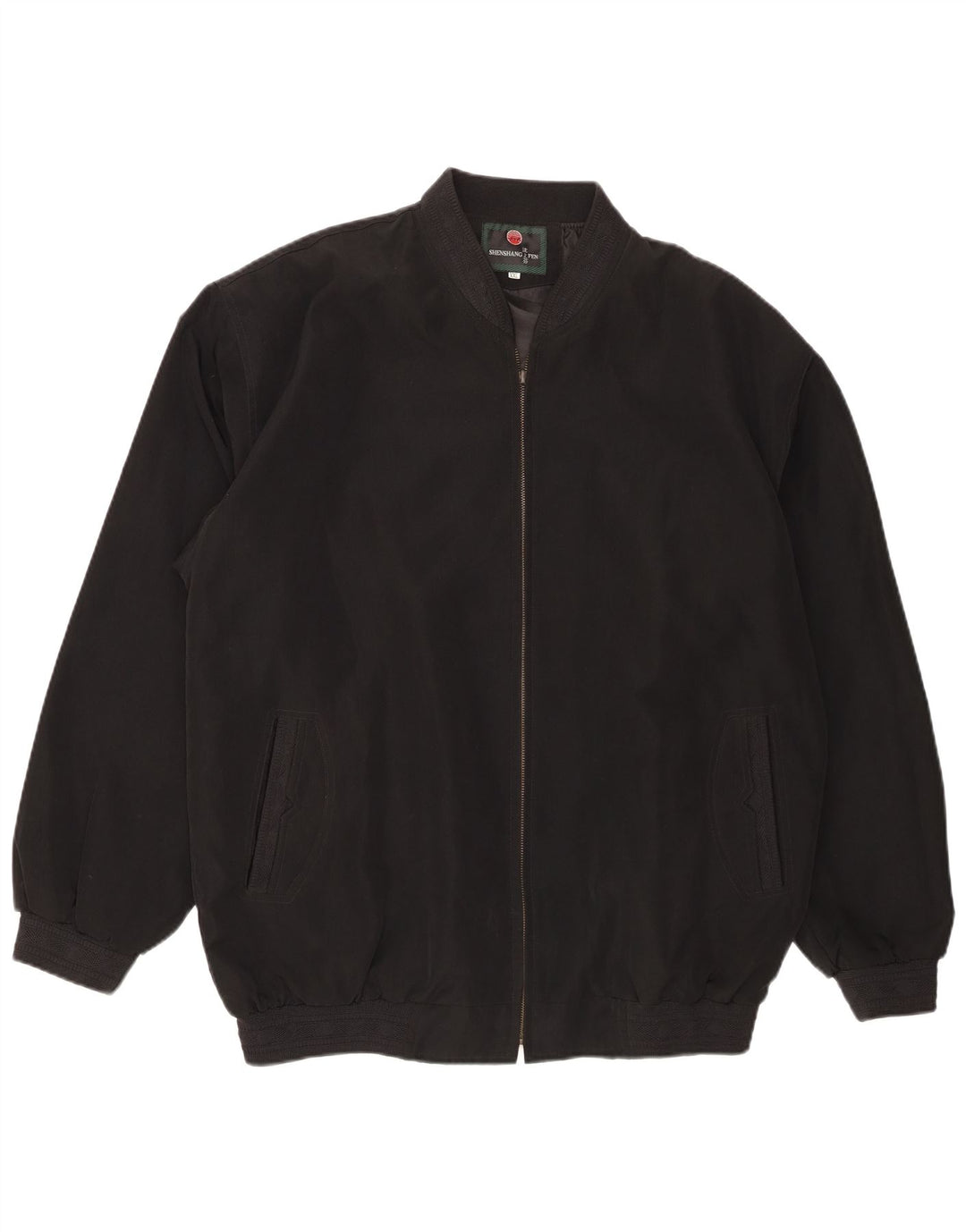 Vintage Ανδρικό Bomber Jacket UK 44 2XL Μαύρο πολυεστέρα