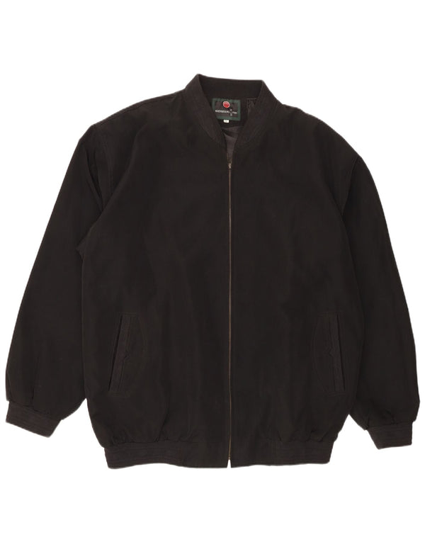 Vintage Ανδρικό Bomber Jacket UK 44 2XL Μαύρο πολυεστέρα