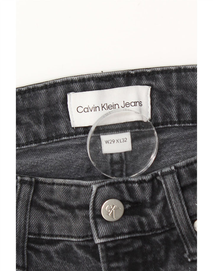 Ανδρικό τζιν Calvin Klein Distressed Slim W29 L32 Μαύρο βαμβακερό