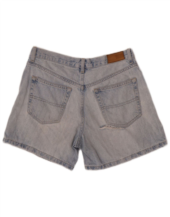 Γυναικείο τζιν σορτς Tommy Hilfiger ταλαιπωρημένο W28 μεσαίο μπλε