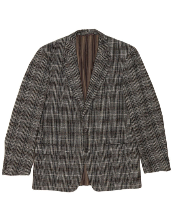 Vintage Ανδρικό σακάκι με 2 κουμπιά σακάκι UK 38 Medium Grey Check