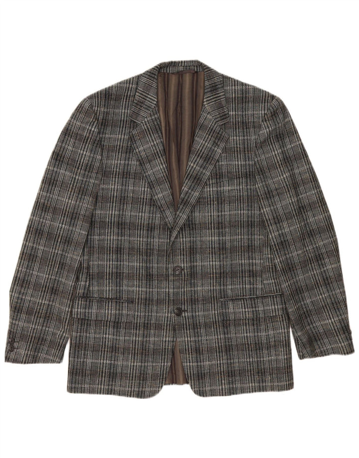 Vintage Ανδρικό σακάκι με 2 κουμπιά σακάκι UK 38 Medium Grey Check