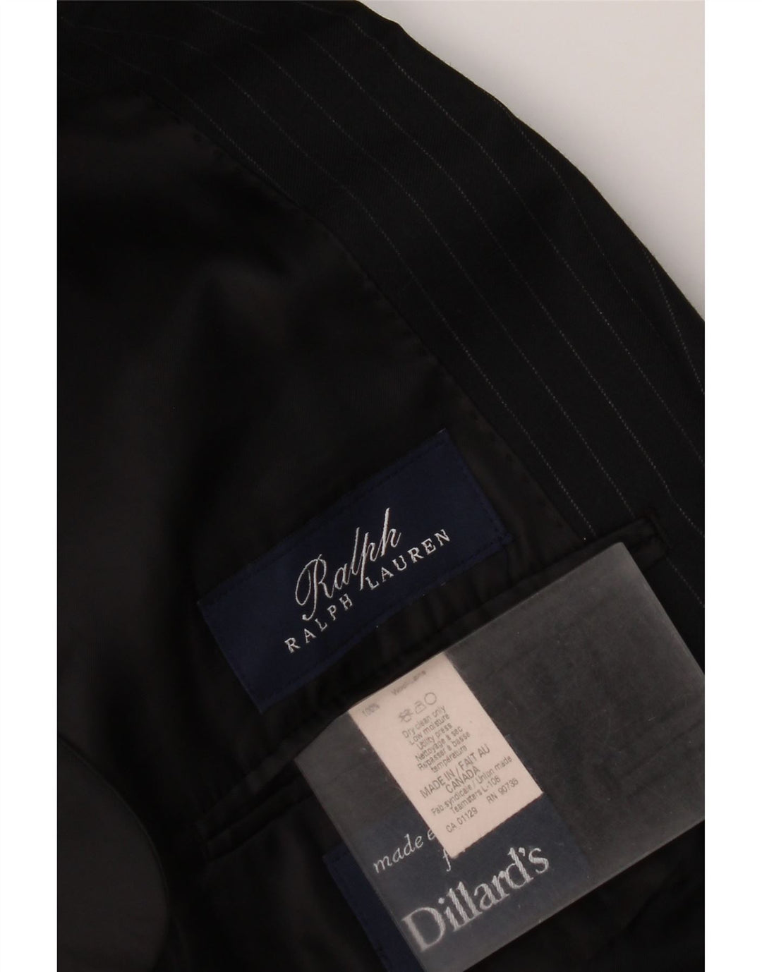 Ralph Lauren Ανδρικό σακάκι μπλέιζερ UK 40 μεσαίο μαύρο μαλλί