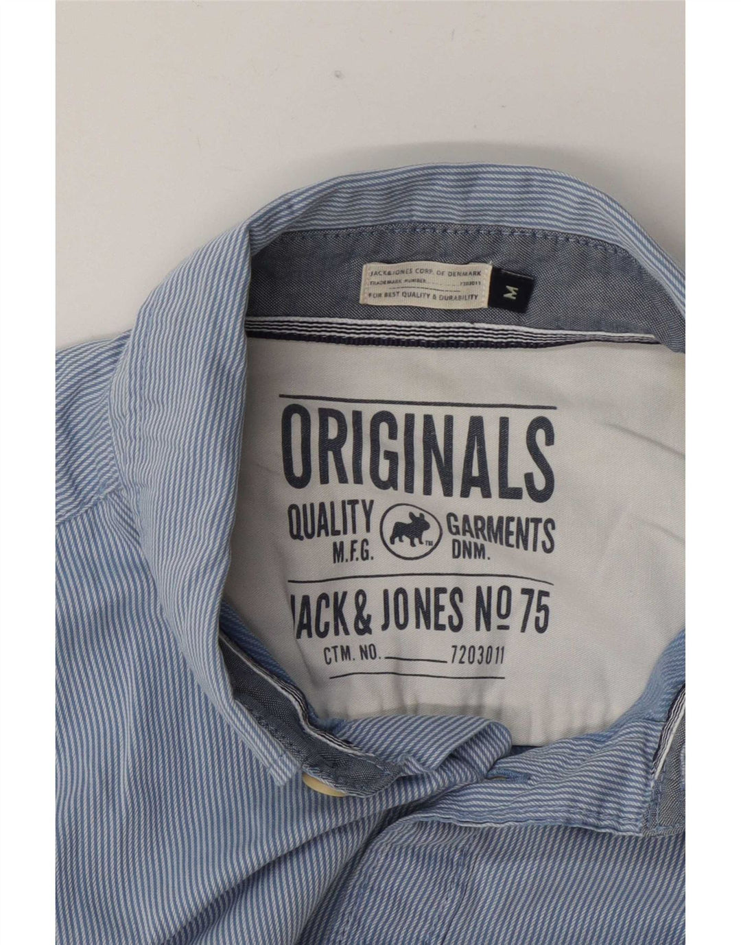 Ανδρικό πουκάμισο Jack & Jones με μεσαίο μπλε pinstripe