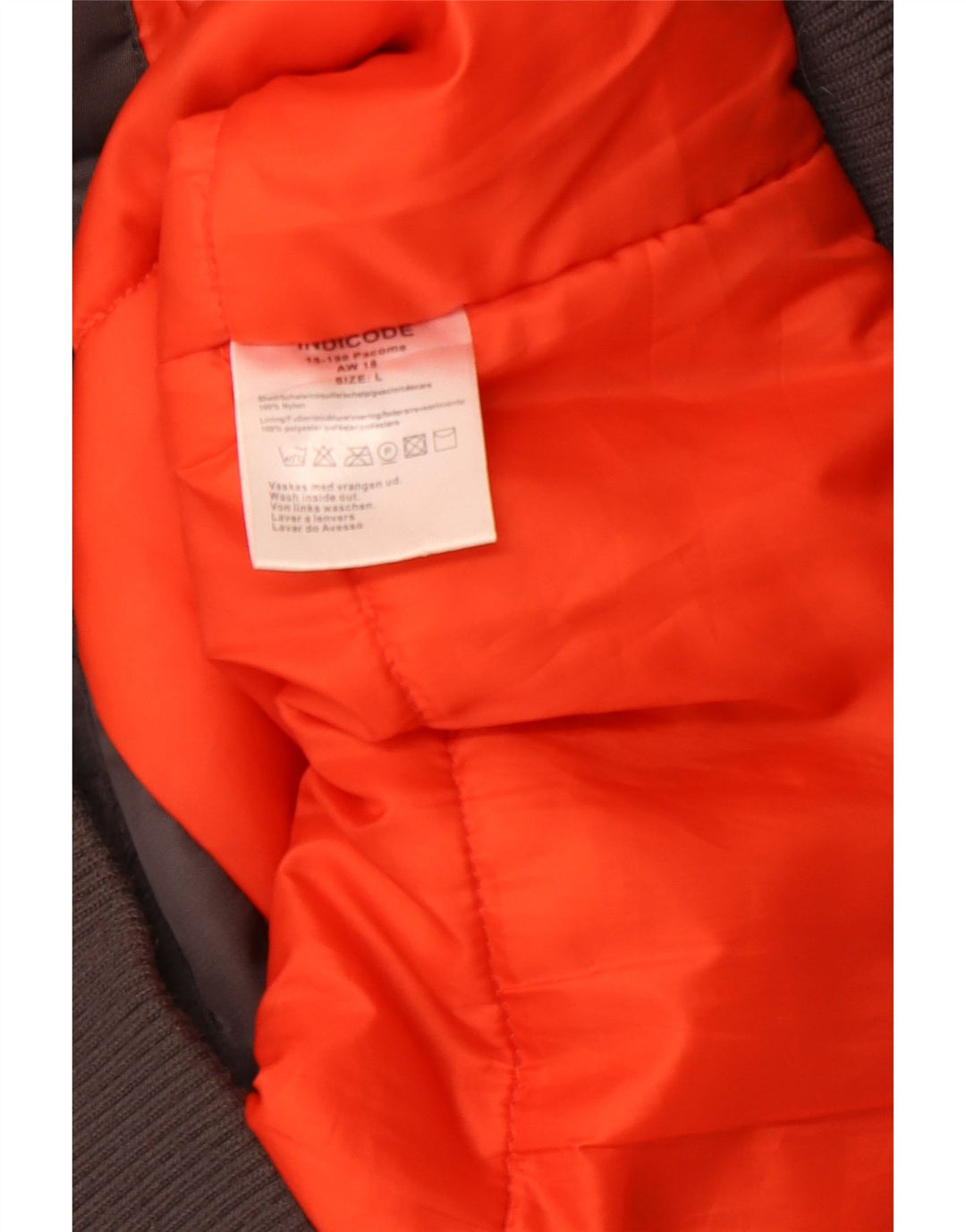 Ανδρικό μπουφάν INDIGO με κουκούλα UK 40 Large Grey Nylon