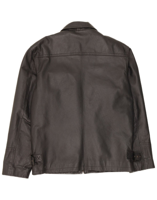 Vintage Ανδρικό Δερμάτινο Μπουφάν IT 48 Medium Black Leather