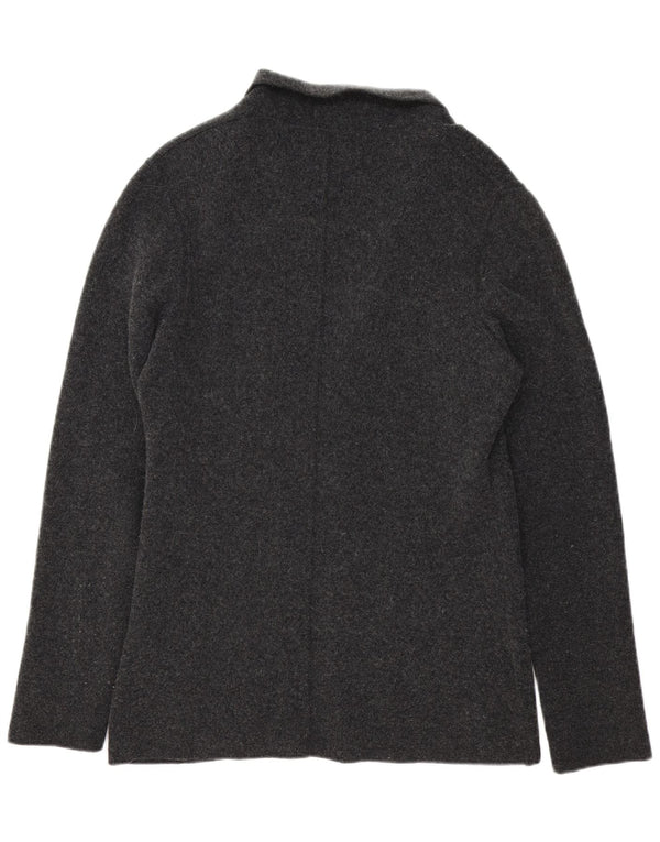 Liu Jo Ανδρικό πλεκτό σακάκι σακάκι με 3 κουμπιά UK 42 XL Γκρι μαλλί