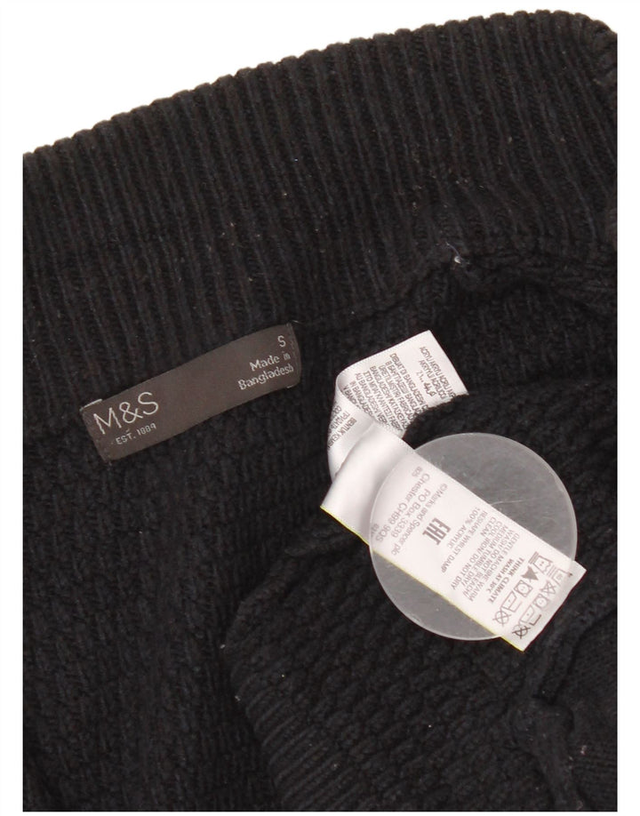 Ανδρικό πουλόβερ ζακέτα Marks & Spencer Small Navy Blue Ακρυλικό