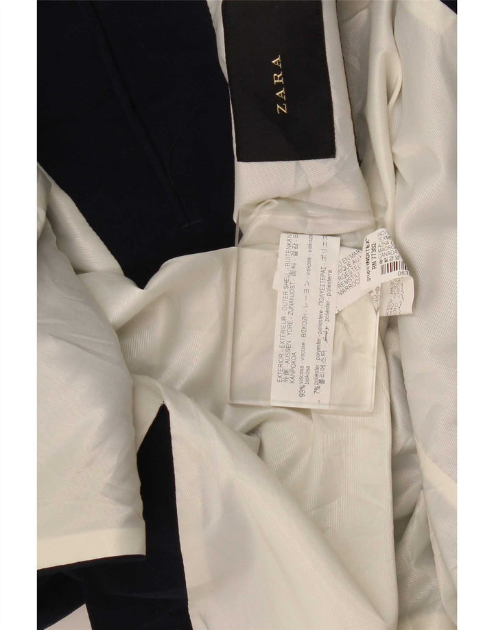 Zara Ανδρικό σακάκι σακάκι με 2 κουμπιά IT 54 2XL Navy Blue Viscose