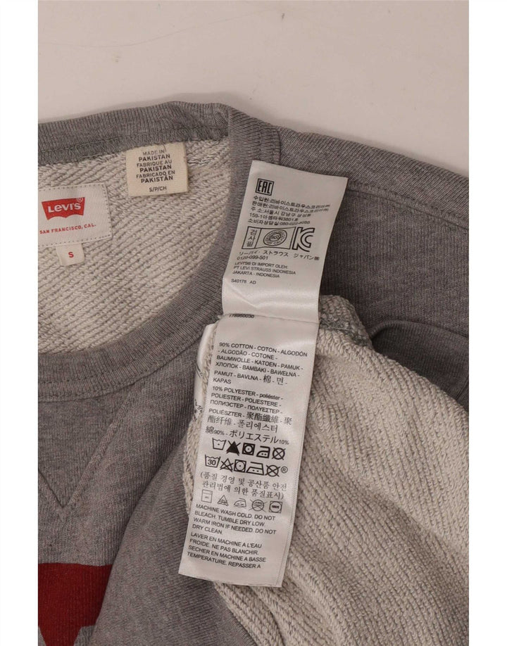 Ανδρικό γραφικό φούτερ Levi's Μικρό γκρι βαμβακερό