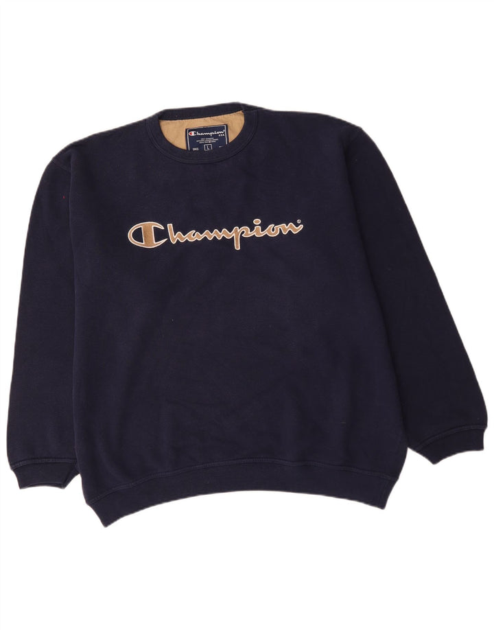 Ανδρικό Φούτερ Champion Graphic Jumper Large Navy Blue από βαμβάκι