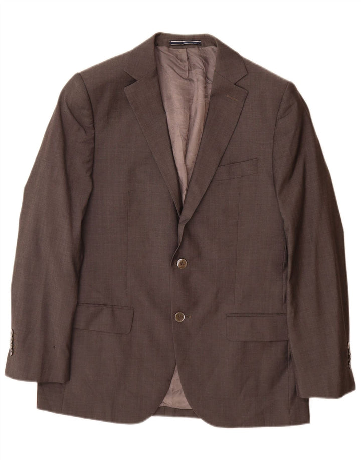 Massimo Dutti Ανδρικό μπουφάν σακάκι με 2 κουμπιά EU 48 Μεσαίο γκρι μαλλί