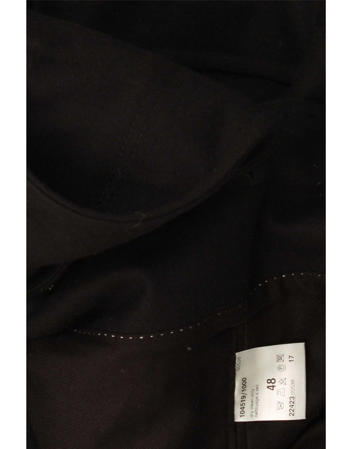 Vintage Ανδρικό Πανωφόρι IT 48 Medium Black Wool