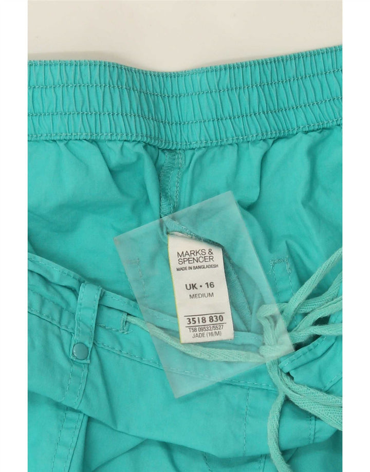 Marks & Spencer Γυναικεία βερμούδα UK 16 Large W36 L18 Τιρκουάζ
