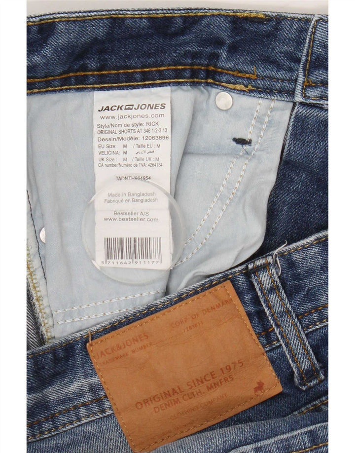 Jack & Jones Ανδρικό τζιν σορτς μεσαίο W32 μπλε βαμβακερό