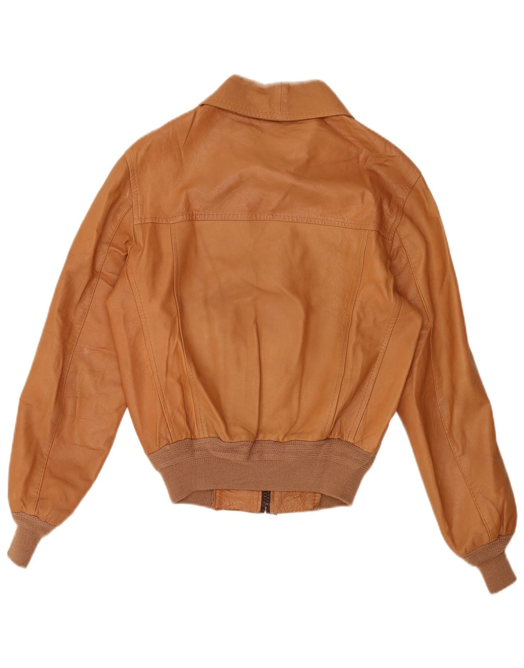 Vintage Γυναικείο Δερμάτινο Μπουφάν IT 50 XL Μπεζ