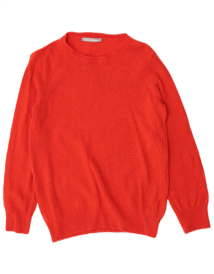 Marks & Spencer Γυναικείο πουλόβερ με λαιμόκαυστο UK 12 Medium Orange
