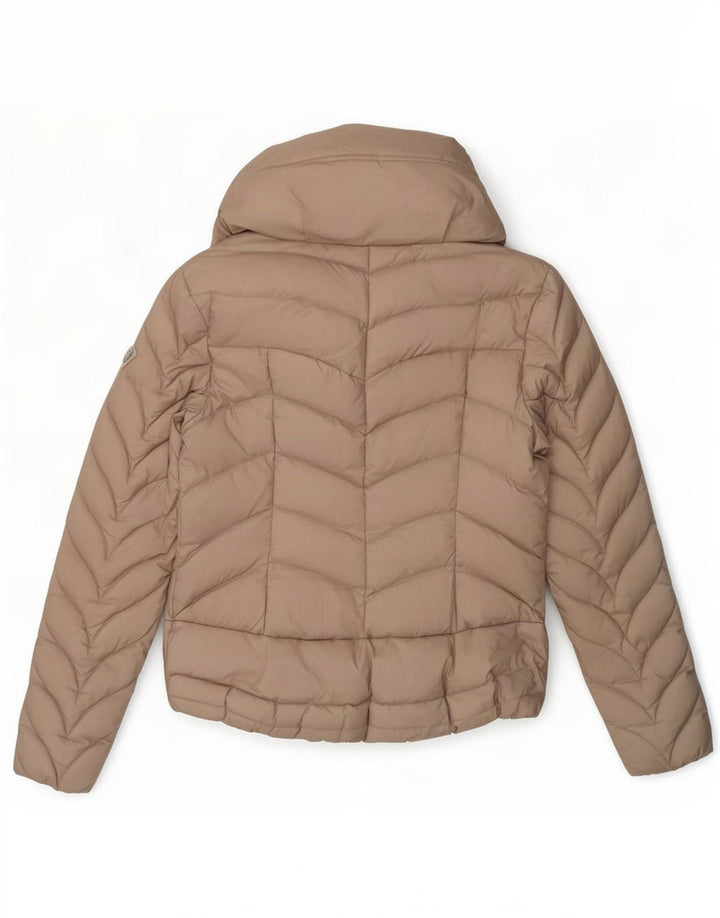 Guess Γυναικείο μπουφάν UK 12 Medium Beige Polyamide