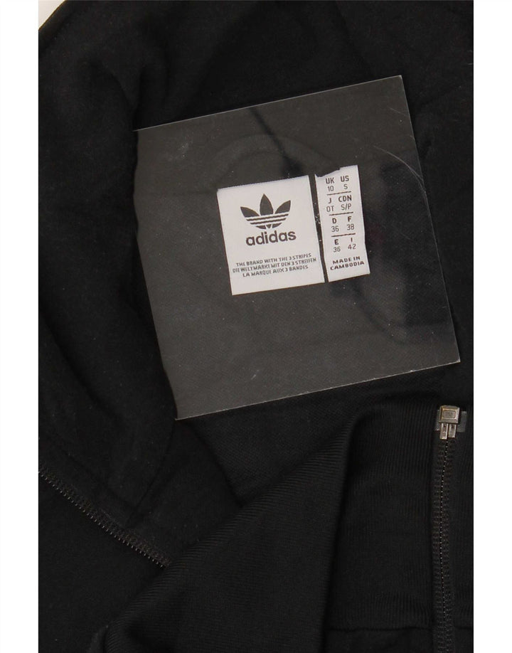 Γυναικεία αθλητική φόρμα Adidas Top Jacket UK 10 Small Black Polyester