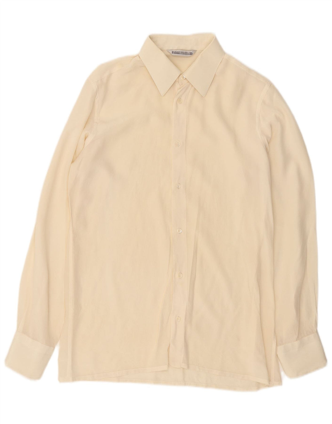 Ανδρικό πουκάμισο Pancaldi & B Μέγεθος 39 15 1/2 Medium Off White Silk