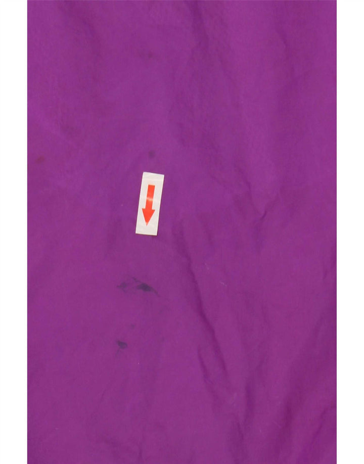 Vintage Ανδρικό πουλόβερ Rain Jacket UK 44 2XL Purple Colourblock Polyamide