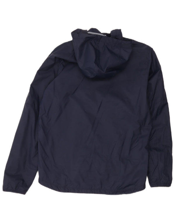 Μπουφάν βροχής Nike Boys Hooded 13-14 Years XL Navy Blue Nylon