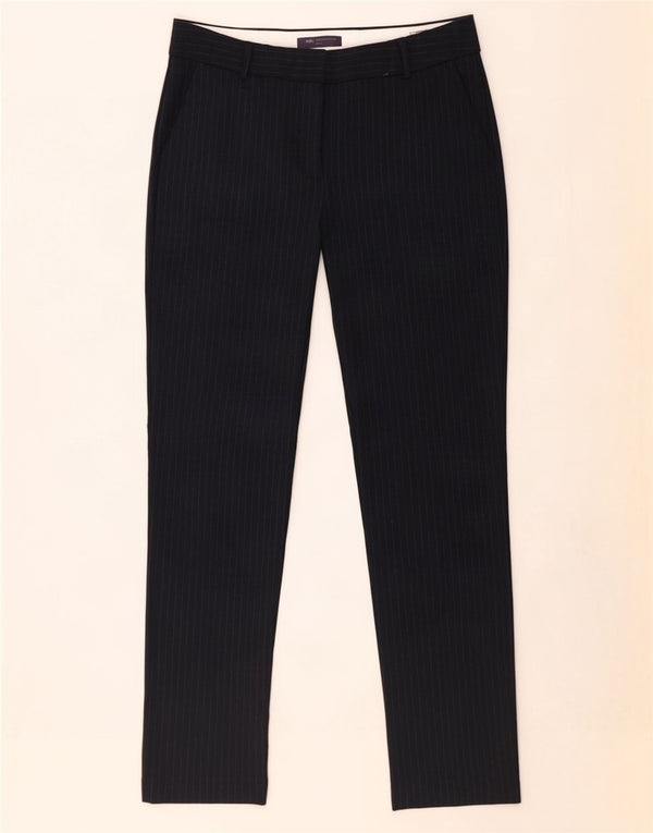 Marks & Spencer Womens Suit Trousers UK 14 Large W32 L30 Navy Blue