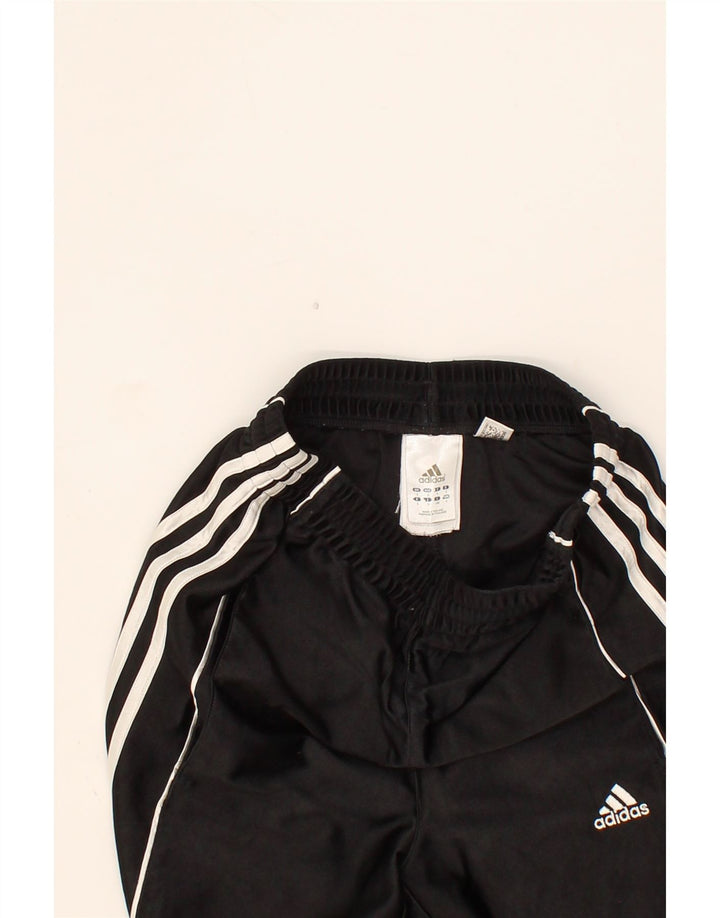 ADIDAS Boys Sport Shorts 7-8 Years Small Black Polyester Vintage Adidas and Second-Hand Adidas from Messina Hembry 