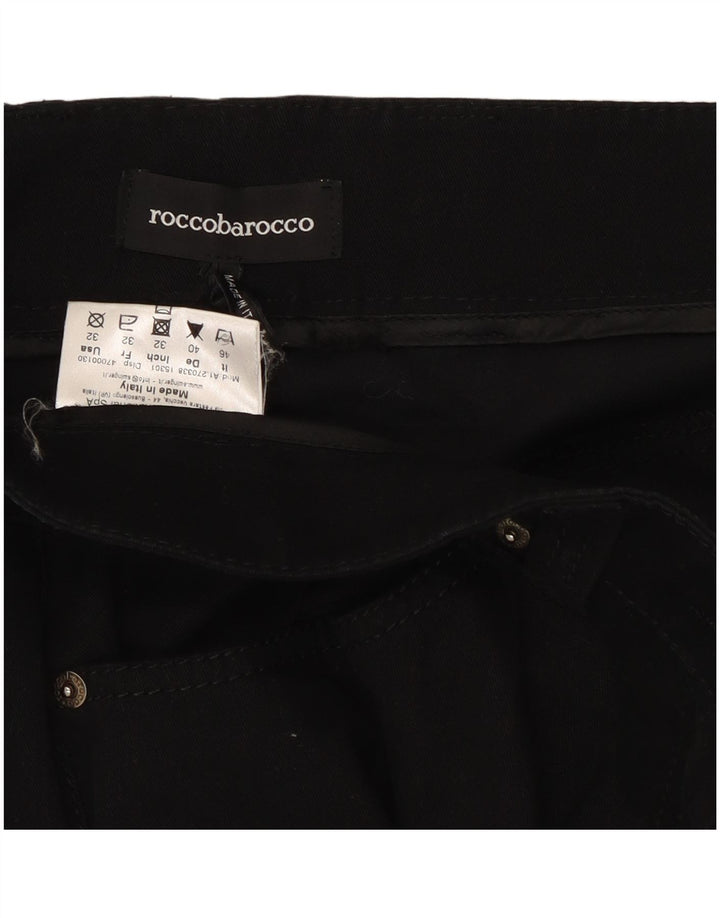 Roccobarocco Γυναικείο Bootcut Jeans W32 L32 Μαύρο βαμβακερό
