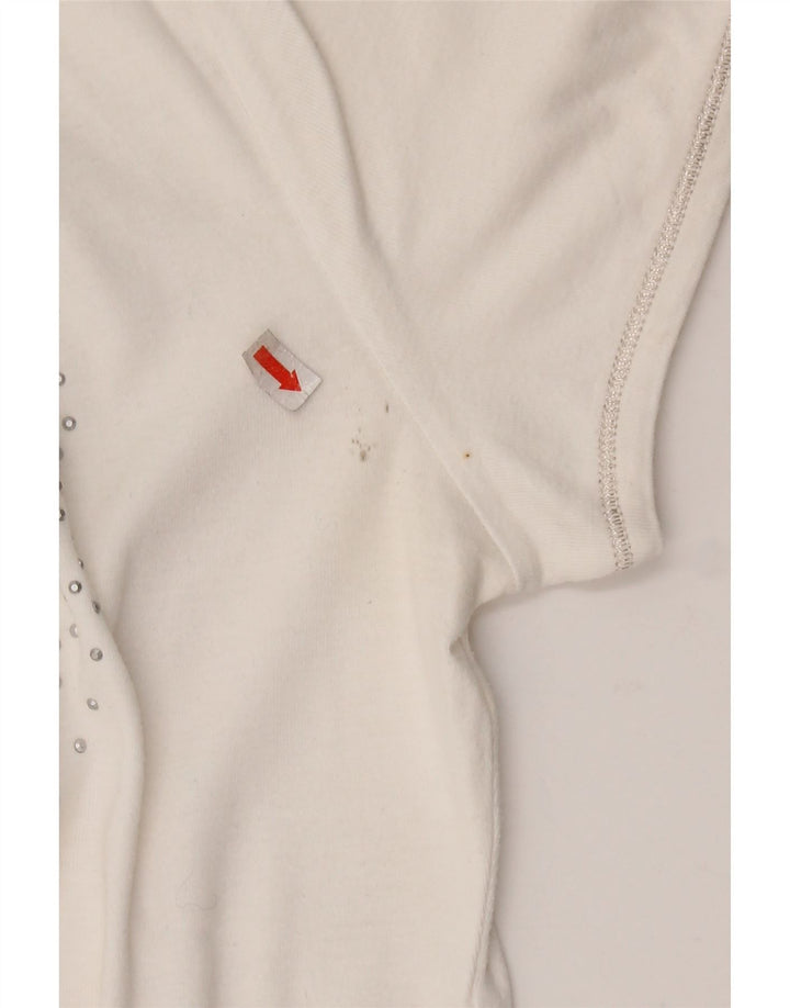 Γυναικείο GAS Graphic Polo πουκάμισο UK 18 XL Λευκό βαμβακερό